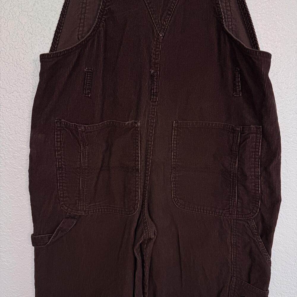 Vintage Jordache Overalls Large 11-13 Corduroy Carpenter Cargo Bib Utility Y2K - Picture 7 of 11